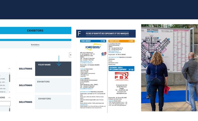 aperçu des offres de mise en avant en ligne et print pour les exposants du salon SOLUTRANS