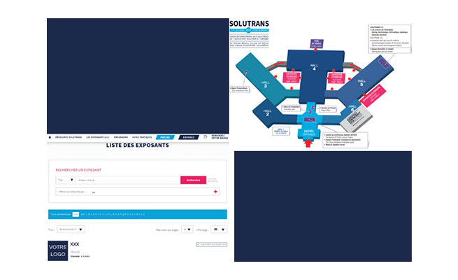 Logo sur liste exposants en ligne