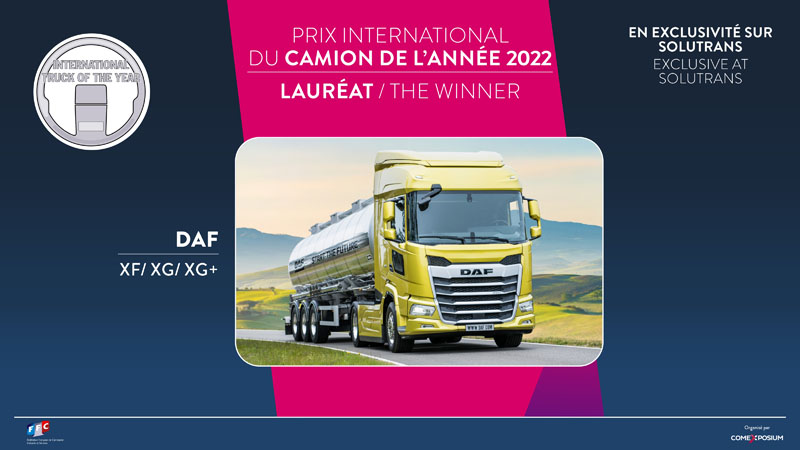 Gagnant du prix international du camion de l’année 2022 – DAF XF/XG/XG+
