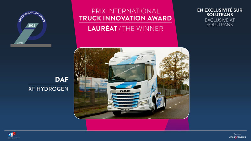 Gagnant du prix international du truck award – DAF XF HYDROGEN