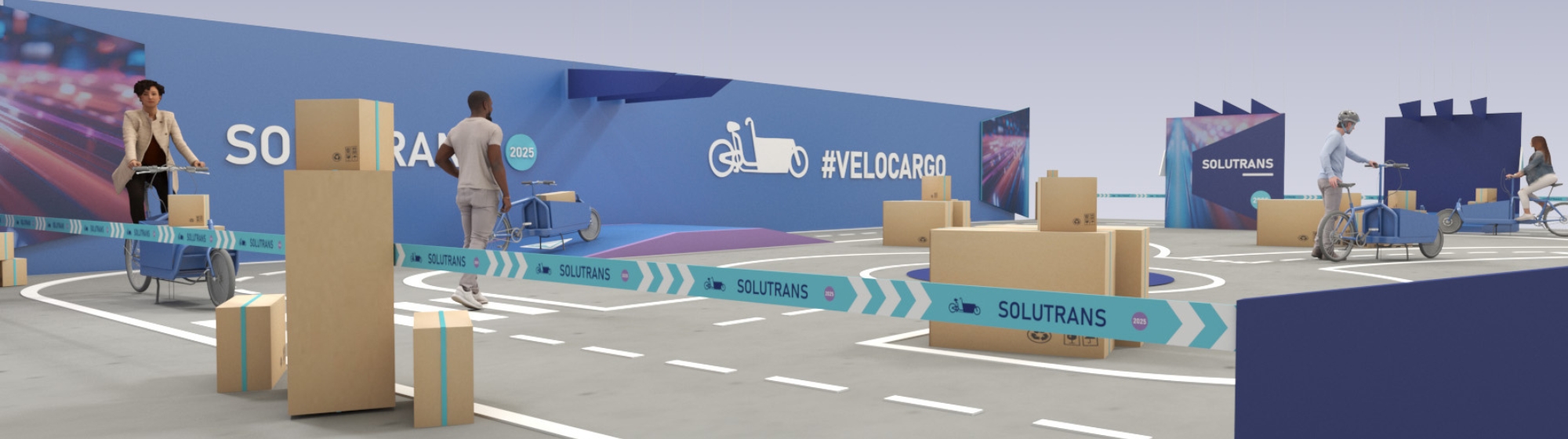 Zone du circuit de vélo cargo SOLUTRANS 2025