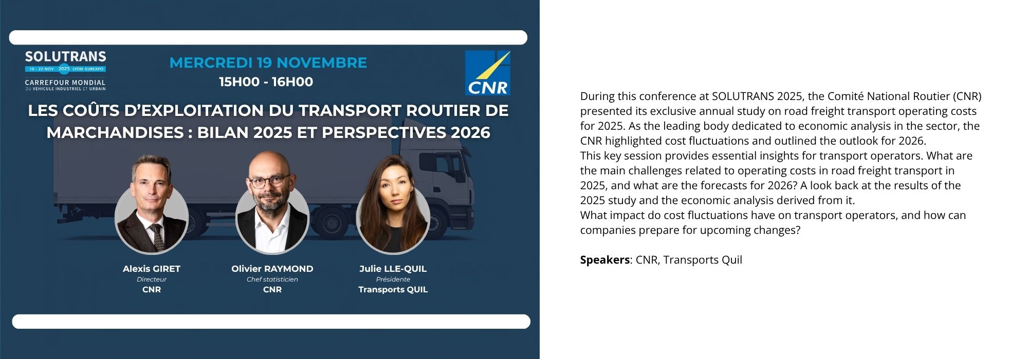 CNR: road freight operating costs – 2025 review and 2026 outlook