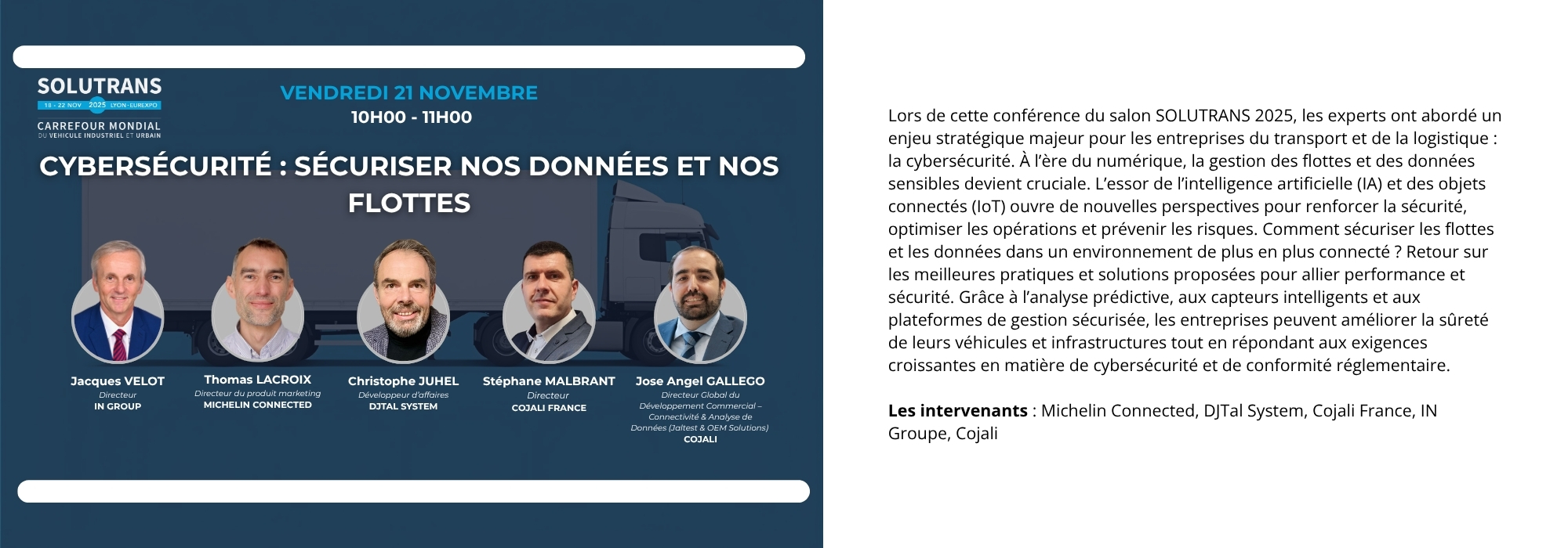 CYBERSÉCURITÉ : SÉCURISER NOS DONNÉES ET NOS FLOTTES