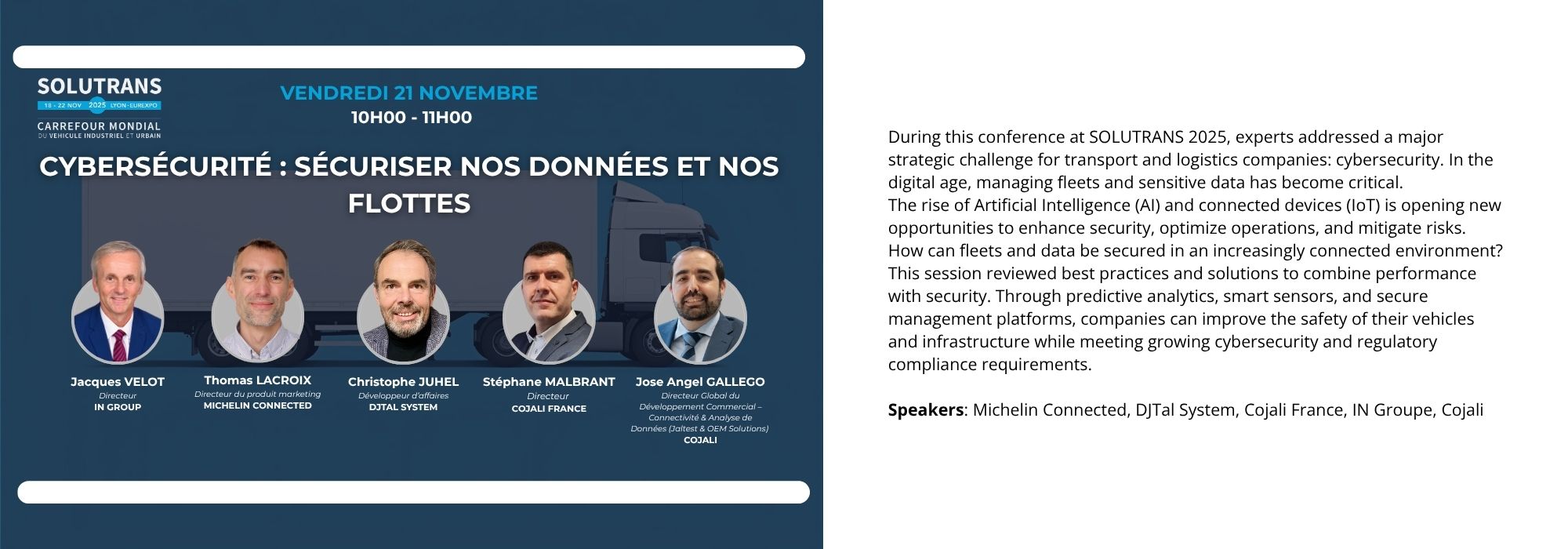 Cybersecurity: securing data and fleets