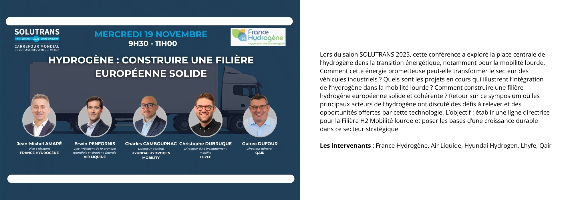 HYDROGÈNE : CONSTRUIRE UNE FILIÈRE EUROPÉENNE SOLIDE