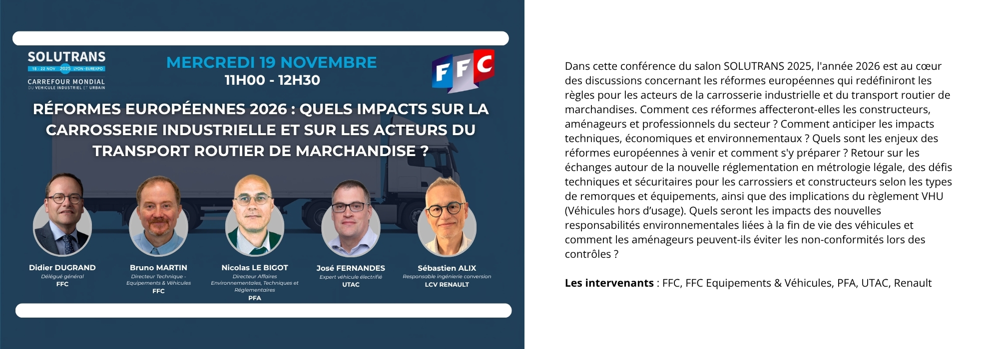 Réformes Européennes 2026 : quels impacts sur la carrosserie Industrielle et sur les acteurs du transport routier de marchandise ?