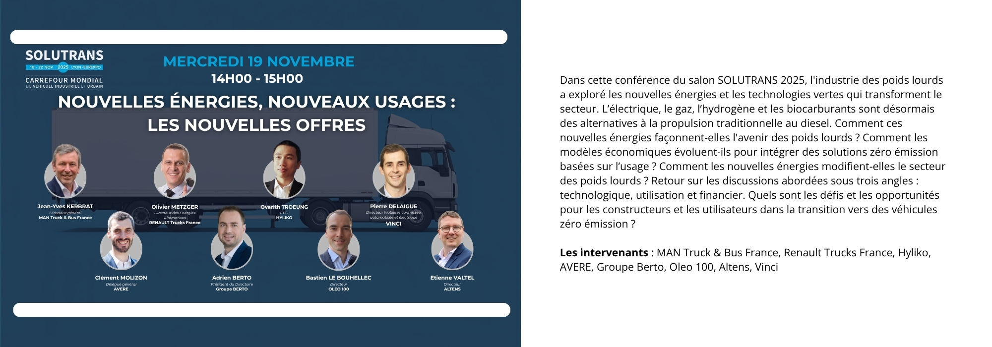 NOUVELLES ÉNERGIES, NOUVEAUX USAGES : LES NOUVELLES OFFRES