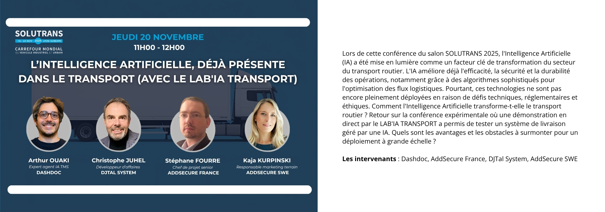 L’INTELLIGENCE ARTIFICIELLE, DÉJÀ PRÉSENTE DANS LE TRANSPORT (AVEC LE LAB'IA TRANSPORT)